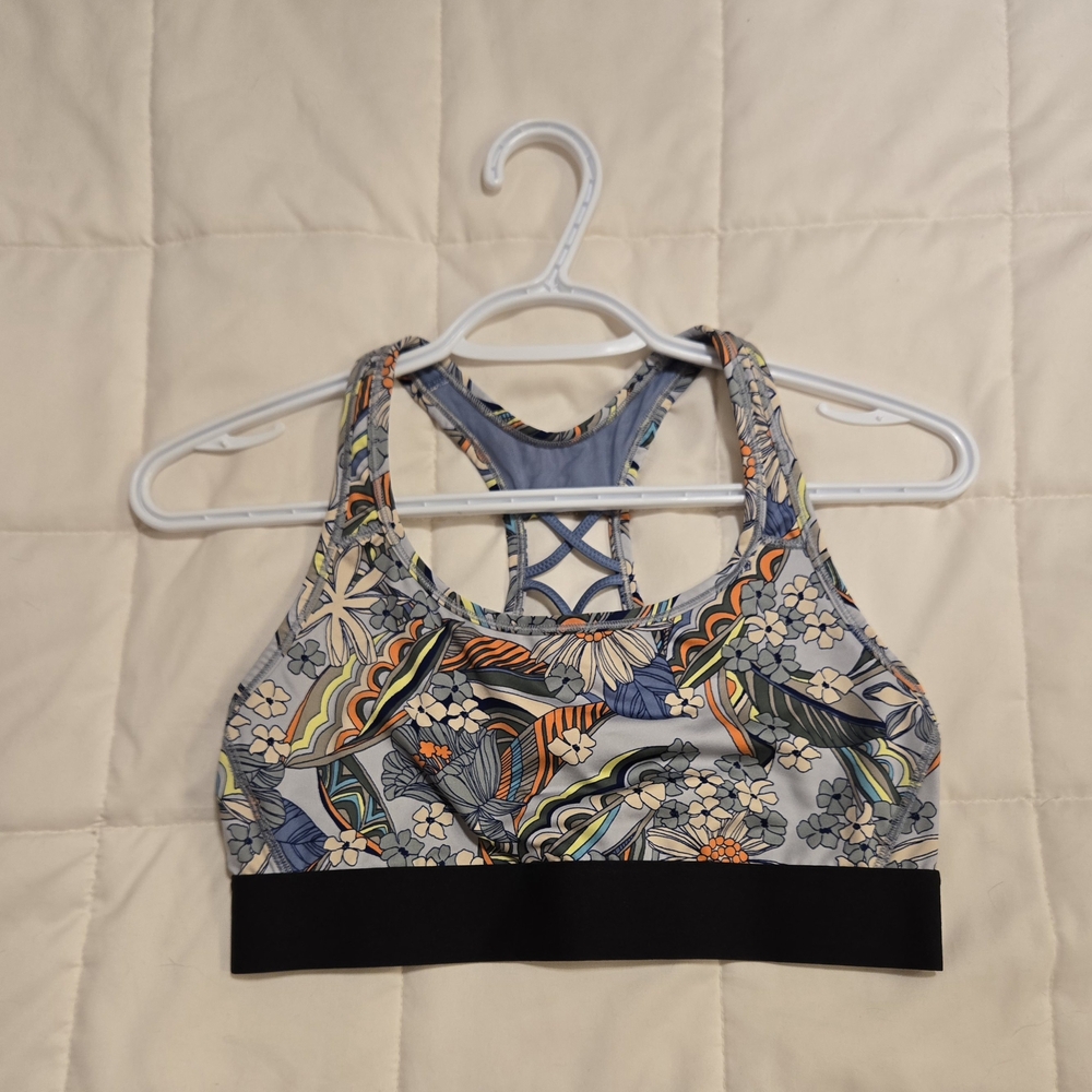 Floral Print Sports Bra